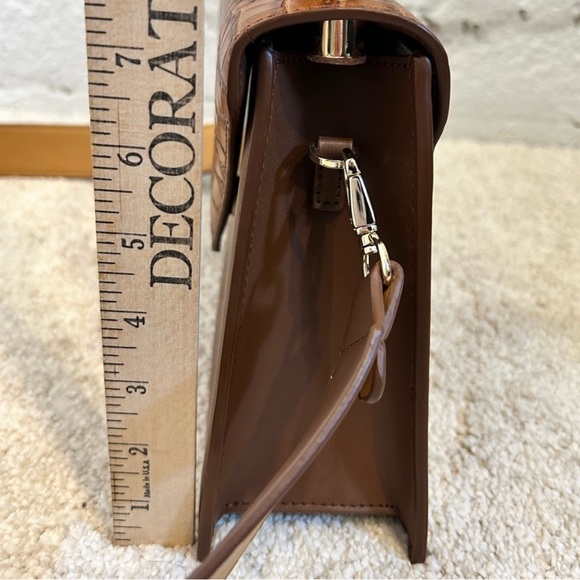 Abbott- vintage leather handbag with removable cross body strap - Picture 10 of 13